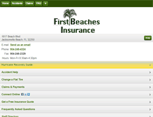 Tablet Screenshot of firstbeachesinsurance.com